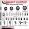 Service Caster 5'' Black Poly Swivel 3/4'' Expanding Stem Caster Set with Brake, 4PK SCC-EX20S514-PPUB-BLK-PLB-34-4 - alternate 4